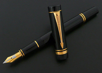 Parker Duofold International Fountain Pen - Black